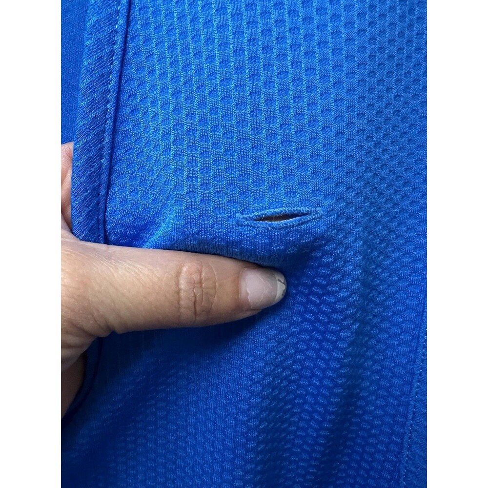 Walmart Employee Vest Men’s Medium 38/40 Blue Zip Up Embroidered Logo Pockets - Picture 10 of 14